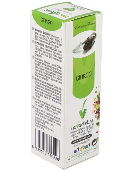 Extracto Ginkgo Biloba Envase de 50 ml. de Novadiet