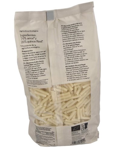 Macarrones de Arroz/Quinoa 500G de Oleander