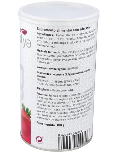 Carbonato De Magnesio Fresa 180G Polvo de Sotya
