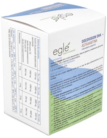 Docovision Dha + Astaxantina 60Cap. de Egle
