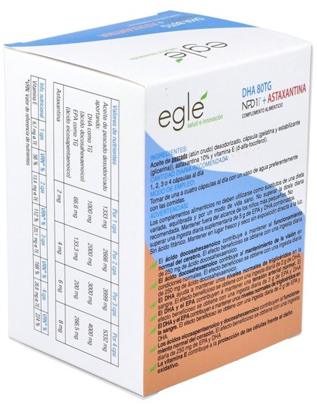 Npd1 Dha 80 Tg Astaxantina 60 Perlas de Egle