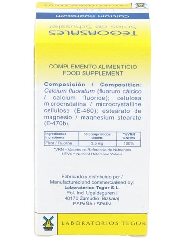 Tegorsal Nº 1 (20 G) Comprimidos de Tegor