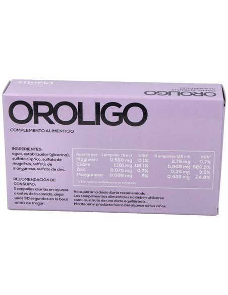 Oroligo (Cu-Mg-Mn-Zn) 20 Amp. de Artesania