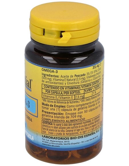 Omega 3 (Epa 35% Dha 25%) 500Mg. 50Perlas de Nature Essential