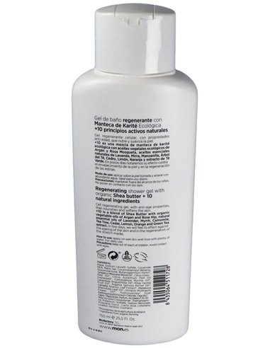 Gel De Ducha Con Karite +10 750Ml. de Mondeconatur