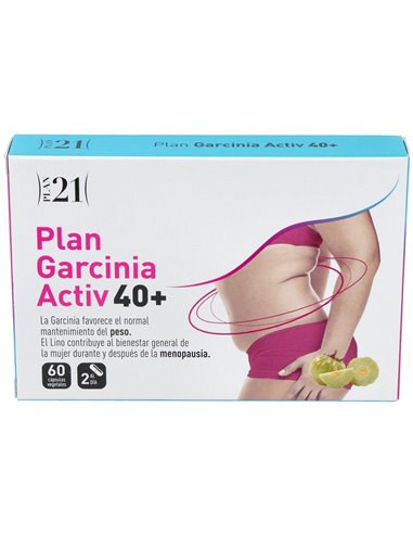 Plan Garcinia Activ 40+ 60 Cápsulas Vegetales de Plameca