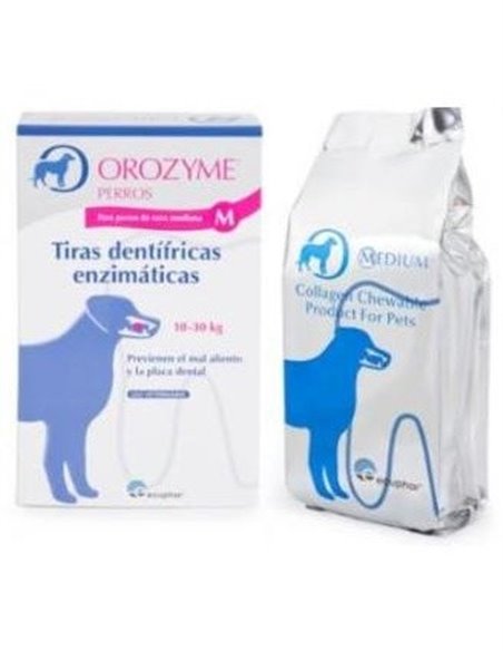 Orozyme 12 Tiras Dentifricas M de Ecuphar Vet
