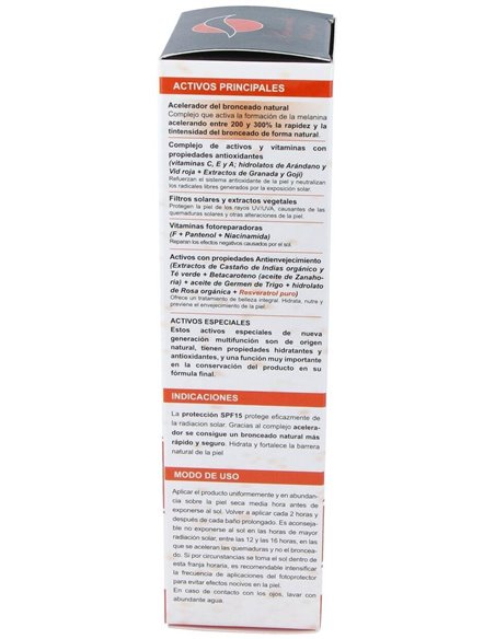 Bronceador Ultra Rapido Spf 15 200Ml. de Rhatma