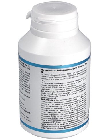 Omega 3 Esteroles Vegetales Vit K2, D3, E 120Cap de Equisalud