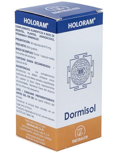 Holoram Dormisol 60Cap. de Equisalud