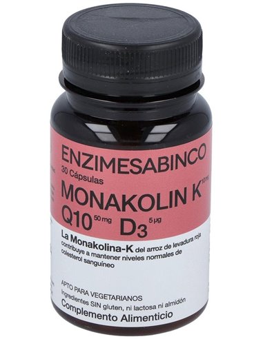 Monakolina Forte +Q10+D3 30Cap. de Enzime - Sabinco