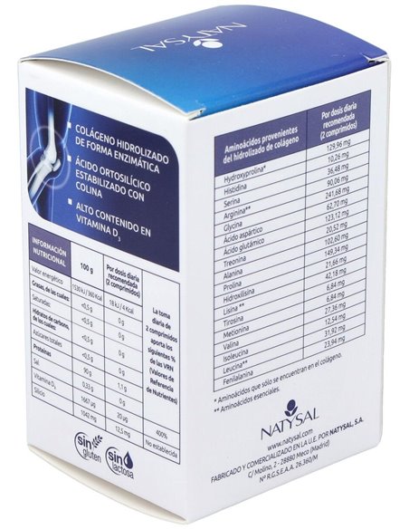 Colageno Hidrolizado Con Silicio Y Vit. D3 60Comp. de Natysal