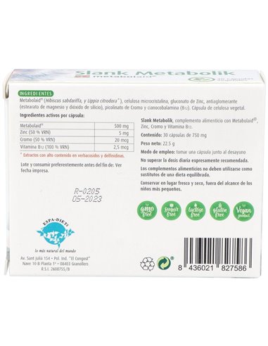 Slank Metabolik 30Cap. de Espadiet