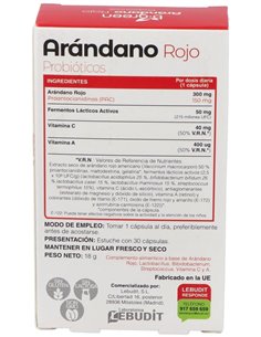 Arandano Rojo + Probioticos 30Cap. de B.Green (Lab. Lebudit)