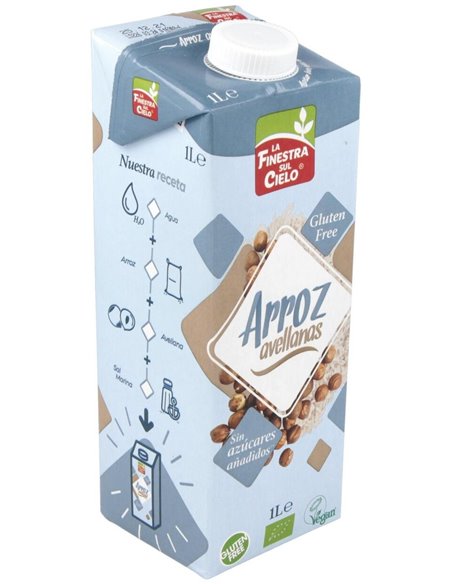 Bebida Vegetal De Arroz Con Avellanas 1Lt de La Finestra Sul Cielo