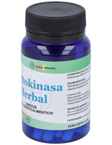 Nattokinasa 60Cap. de Alfa Herbal