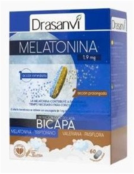 Melatonina Bicapa Retard 60 Comprimidos Drasanvi