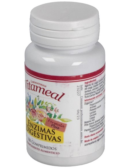 Enzimas Digestivas - DigeZyme, 100 Tabl. de Vitameal