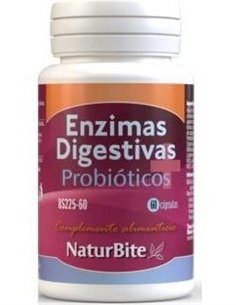Enzimas Digestivas + Probioticos, 60 caps. de NaturBite