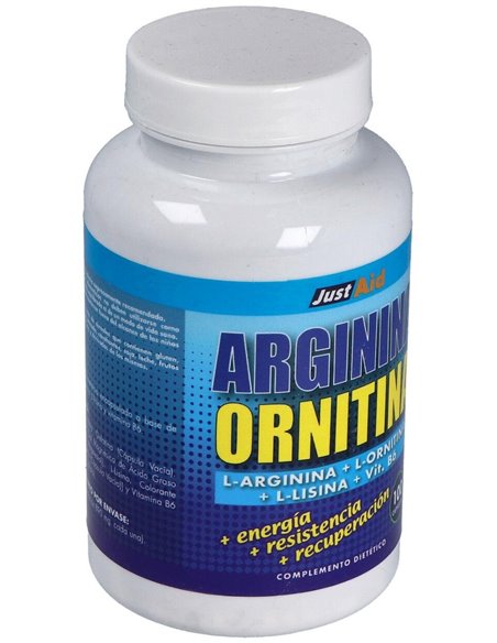 Arginina+Ornitina (Aminoacidos) 100Comp. de Just Aid