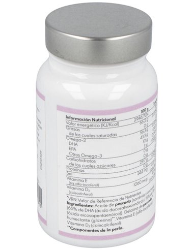 Natural DHA Embarazo y Lactancia 60 perlas de Puro Omega