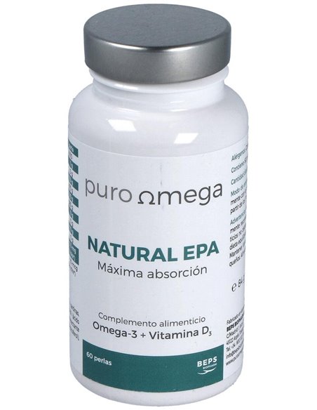 Natural EPA Máxima Absorción 60 perlas de Puro Omega