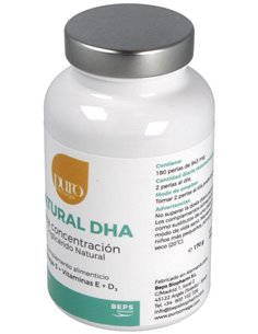 Natural DHA Alta Concentración 180 perlas de Puro Omega