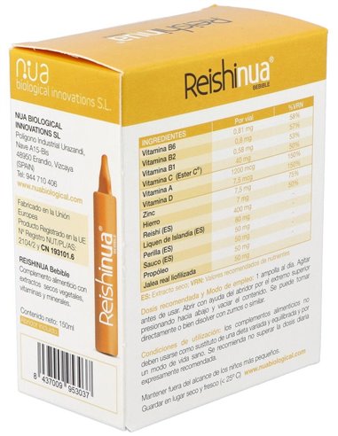 Reishi Nua Bebible 15Viales. de Nua