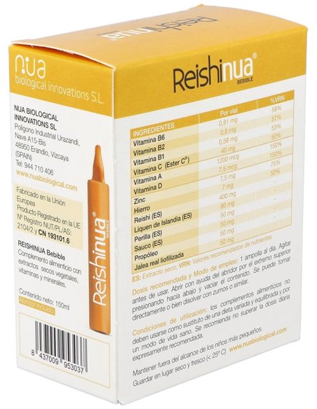 Reishi Nua Bebible 15Viales. de Nua