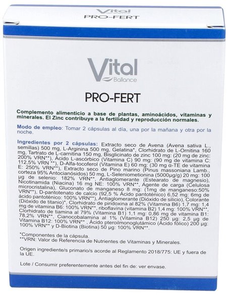 Pro-Fert 60Cap. de Vital Ballance
