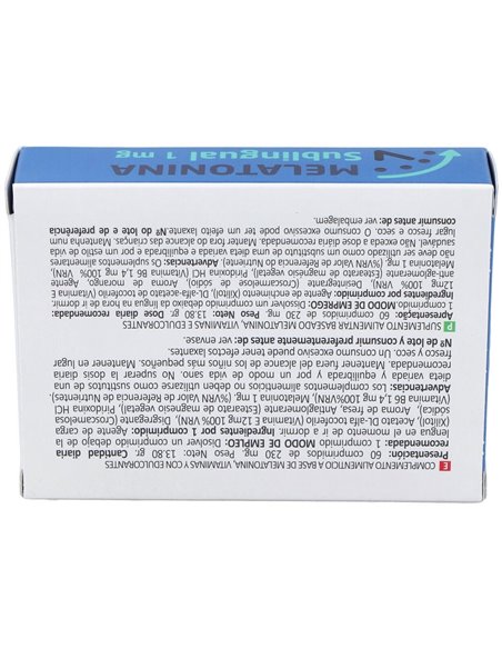 Melatonina 1Mg. 60Comp.Sublinguales de Tequial