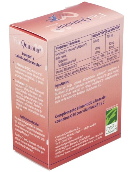 Fitoquinona 10 60Cap. de Cien Por Cien Natural
