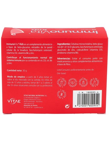 Immunovita Kids 30Sbrs. de Vitae