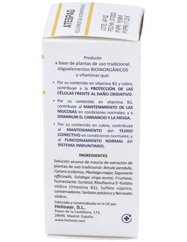 Atespag Polichrestum Atemperans 50Ml. de Heliosar