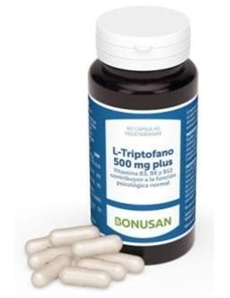 L-Triptofano Plus 500Mg. 60Cap. de Bonusan