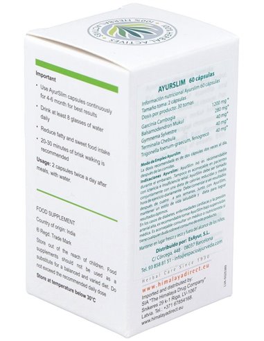 Ayurslim 60Cap. de Himalaya