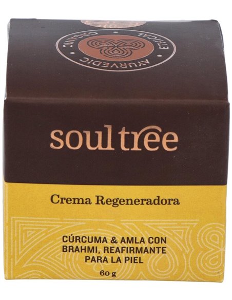 Crema Facial Regeneradora Curcuma A Mla Bhrami 60Gr Soultree