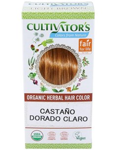 Castaño Dorado Claro Tinte Organico 100Gr. Ecocert de Cultivators