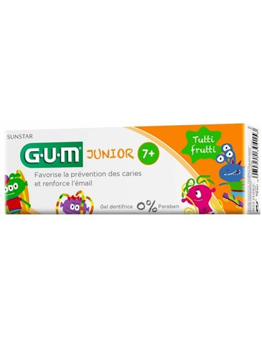 Junior Pasta Dental Infantil Fresa 7-12 Años 50Ml de Gum