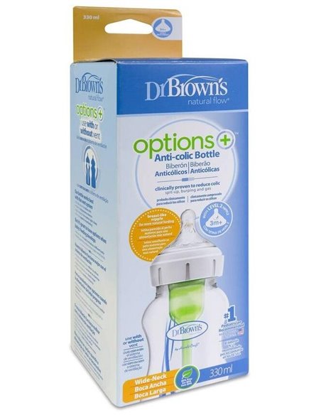 Biberon Options B/Ancha Sili Redon T/2 +3M 330Ml de Dr. Brown´S