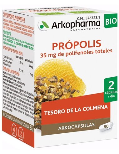 Propolis 80Arkocapsulas. Bio Arkopharma