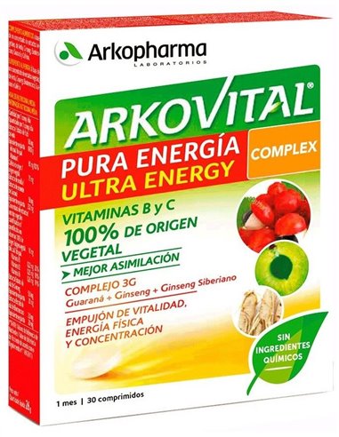 Arkovital Pura Energia Ultra 30Comp. de Arkopharma