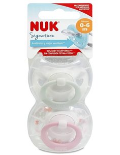 Chupete Signature 0-6 Silicona 2Ud. de Nuk
