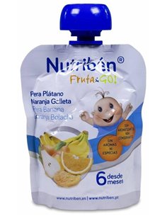 Nutriben Fruta & Go Pera-Plata-Nara-Galleta 90Gr. de Nutriben