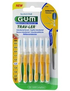 Cepillo Interdental Trav-Ler 1,3Mm 3Un Amarillo de Gum