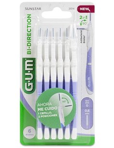 Cepillo Interdental Bi-Direction Xs 0,6Mm 6Um de Gum