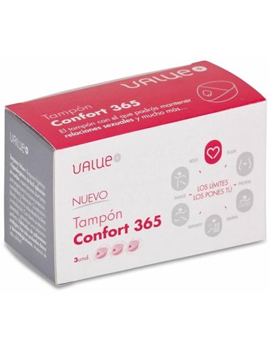 Tampon Confort 365 3 Uds de Value