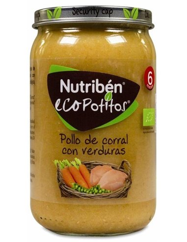 Nutriben Eco Potito Pollo Corral Verduras 235G +6M de Nutriben