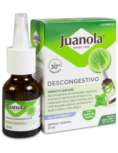 Juanola Spray Nasal Descongestivo 20 Ml de Juanola