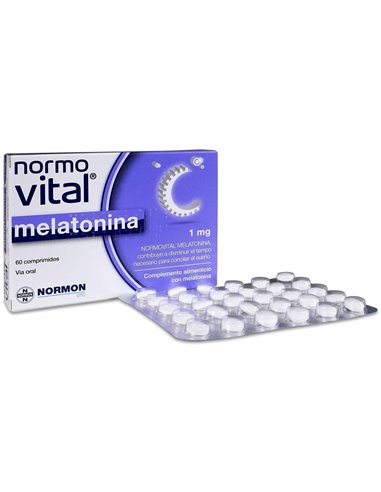 Normovital Melatonina 1Mg 60 Comp Normon